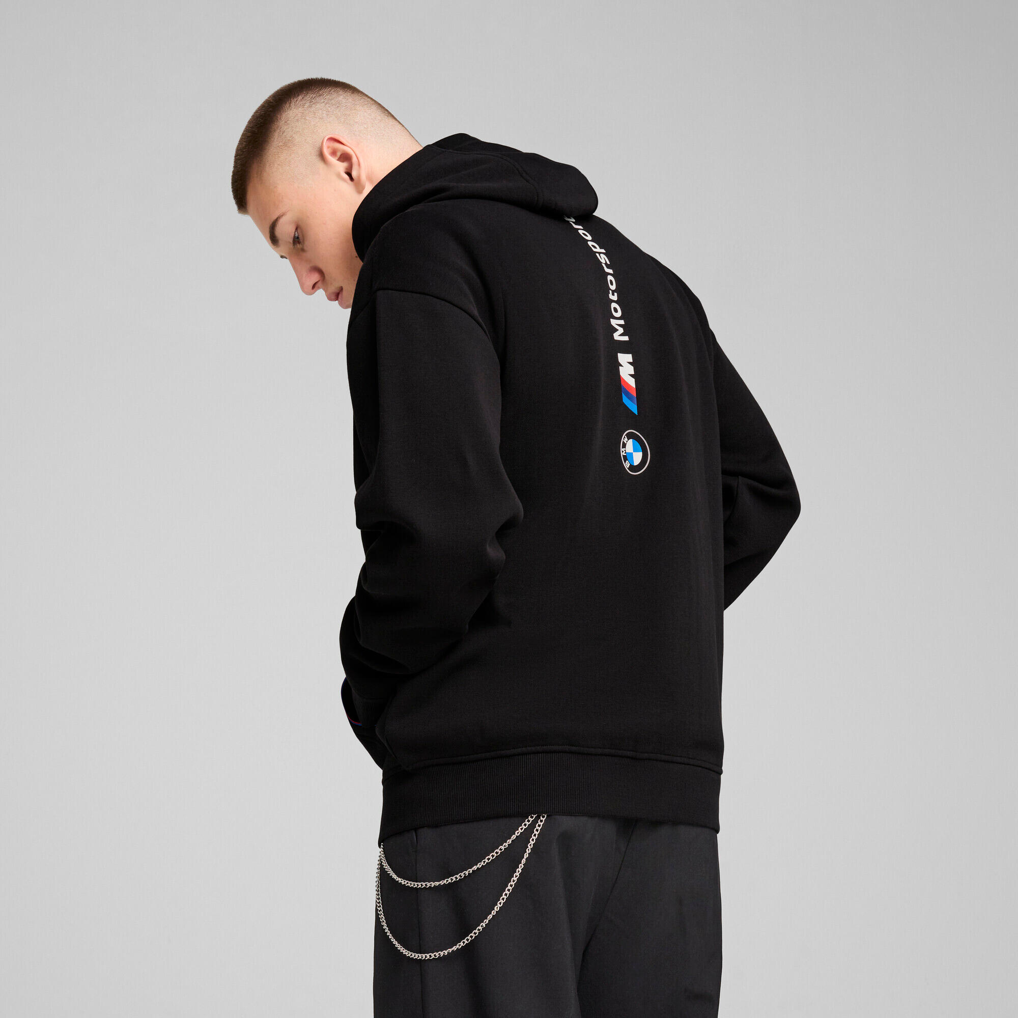 Felpa con cerniera a cappuccio Puma BMW MMS Essentials+ Fleece 5/7