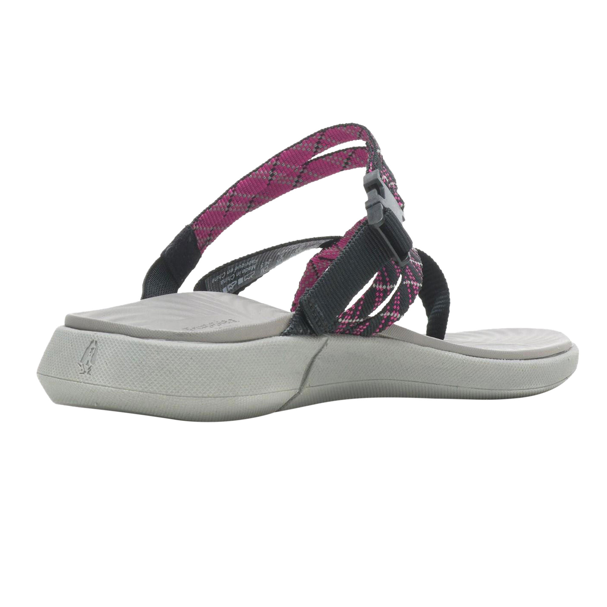 Sandalen "Good" Damen Schwarz/Grau/Pink 2/4
