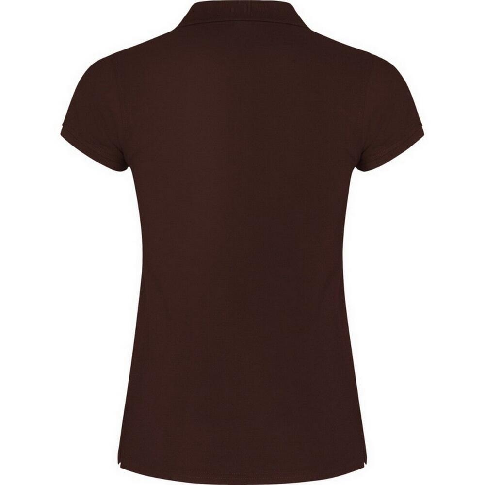 Dames Ster Poloshirt (Chocolade) 2/3