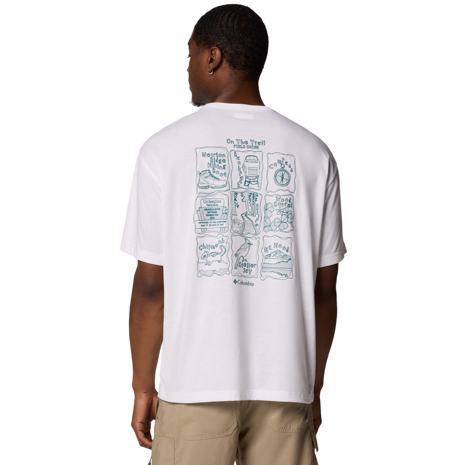 T-shirt sportowy z krótkim rękawem męski  Cedar Trail Back Graphic Tee 3/4