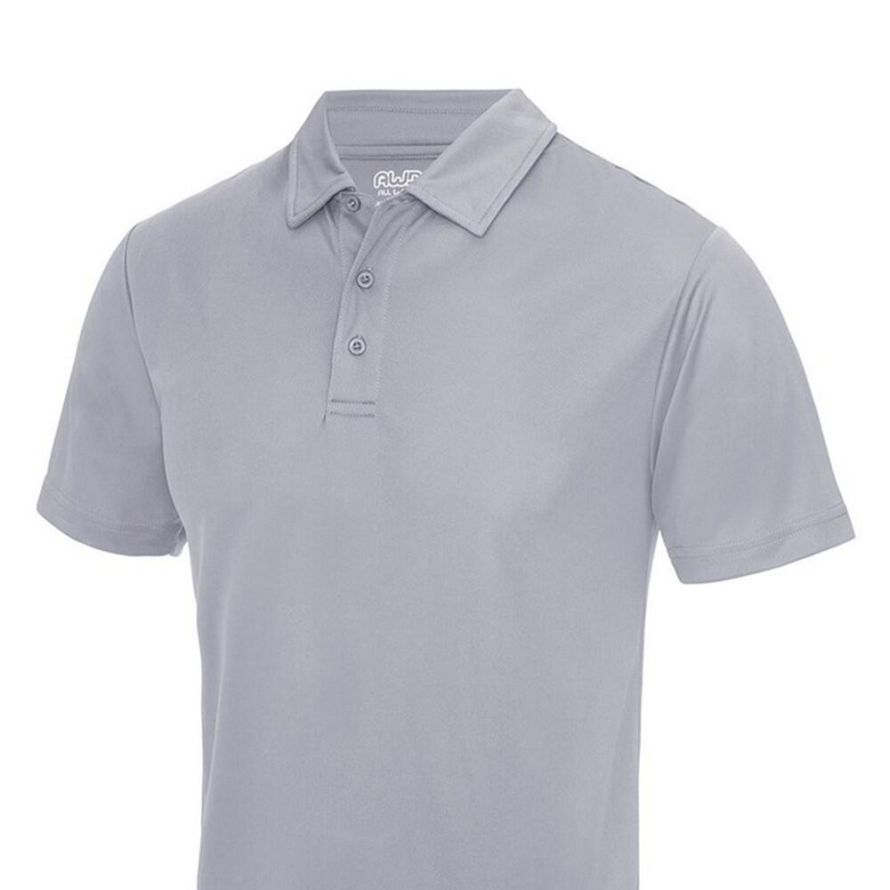Polo Cool para Hombre Gris Jaspeado Sólido 2/2