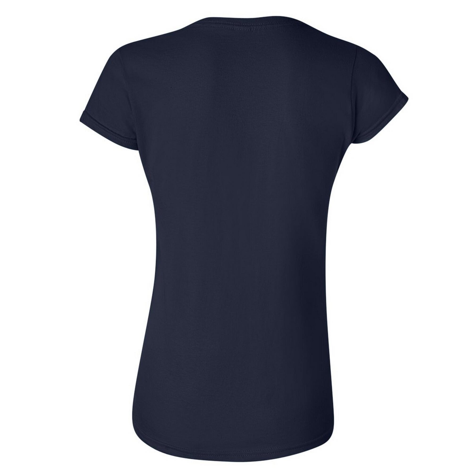 Maglietta Maniche Corte Donna Gildan Softstyle Blu Navy 2/2