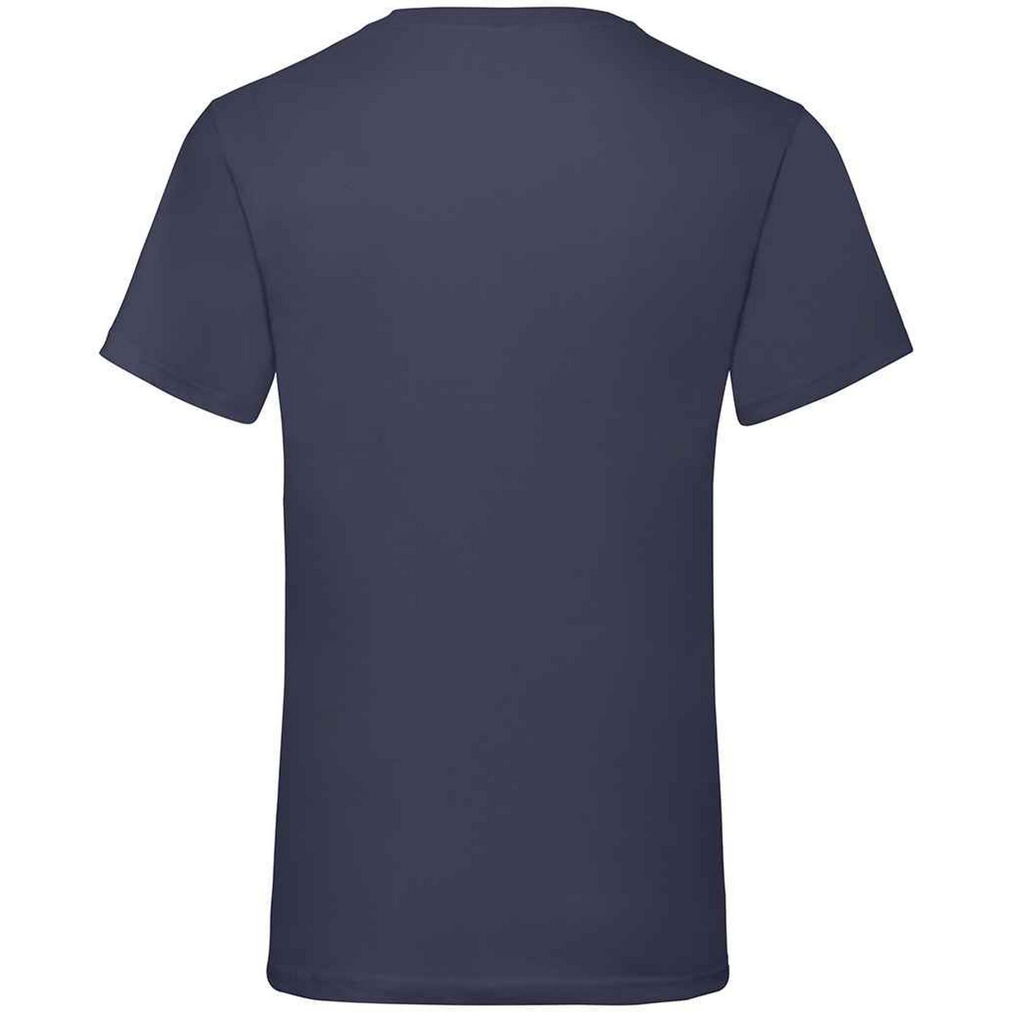 Mens Value V Neck TShirt (Deep Navy) 2/3