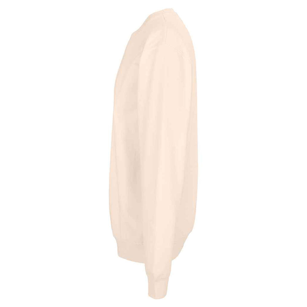 Felpa Girocollo Adulto Unisex SOLS Columbia Crema Rosa 3/4