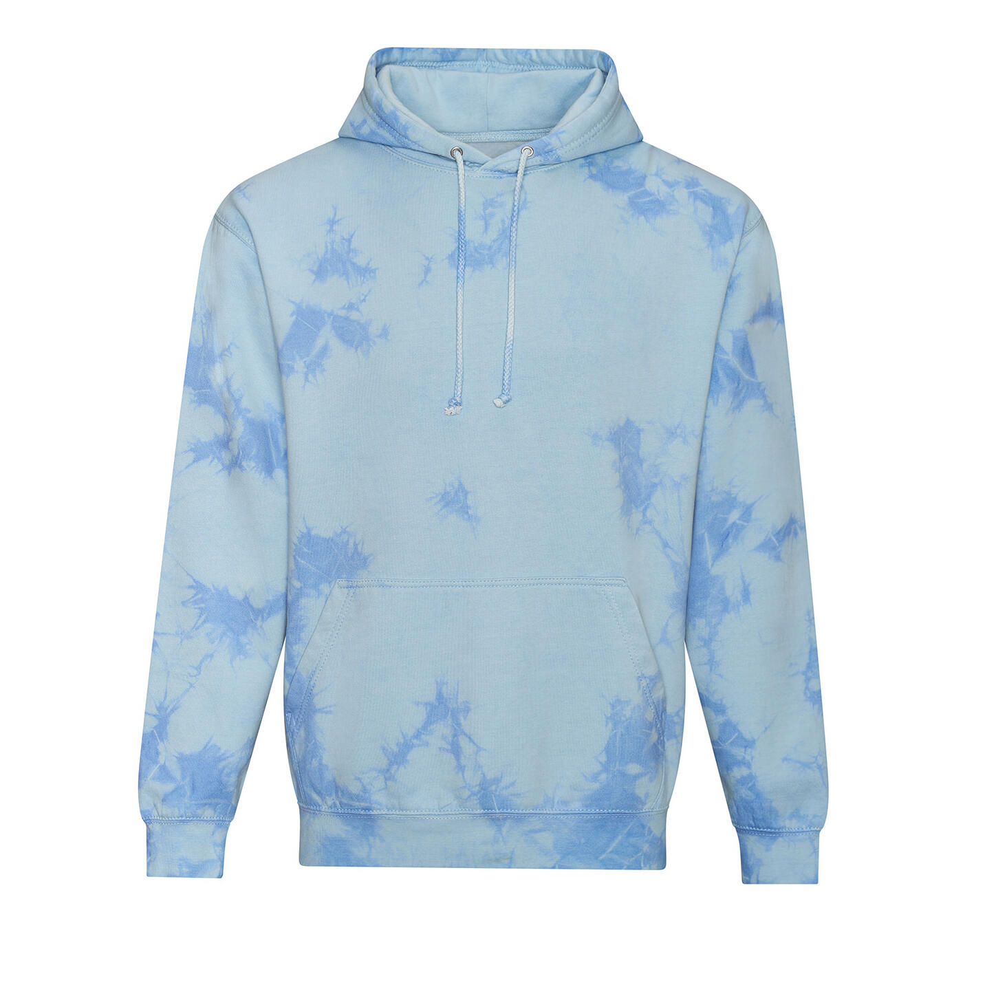 Unisex Adult Tie Dye Hoodie (Blue Cloud) 1/2