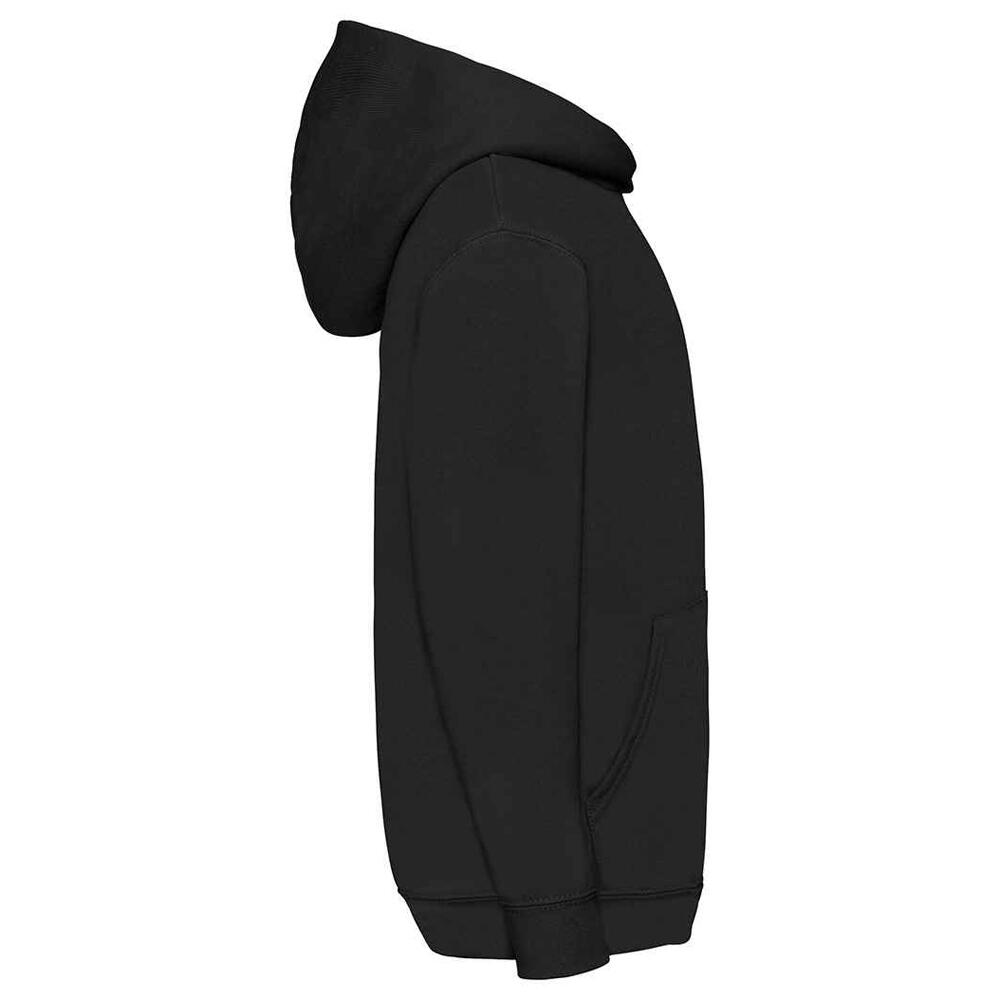 Felpa Con Cappuccio Bambini Fruit Of The Loom Classic Nero 3/3