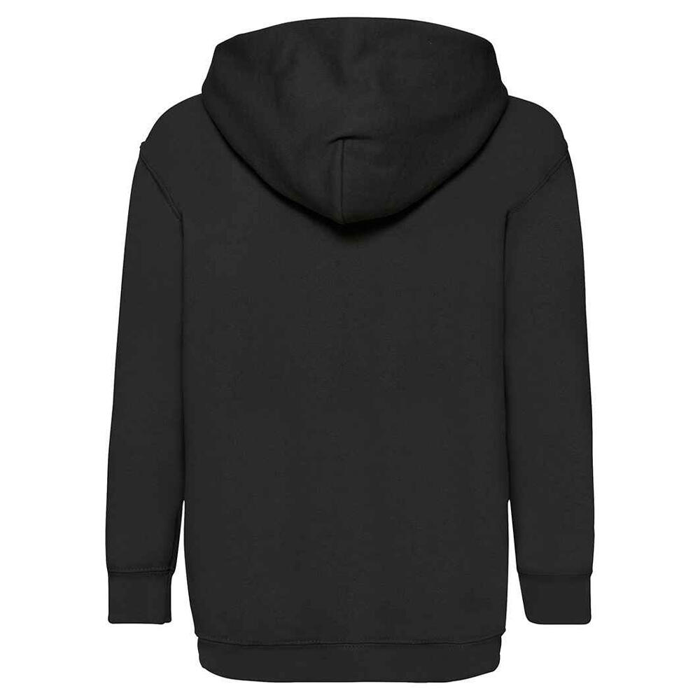 Felpa Con Cappuccio Bambini Fruit Of The Loom Classic Nero 2/3