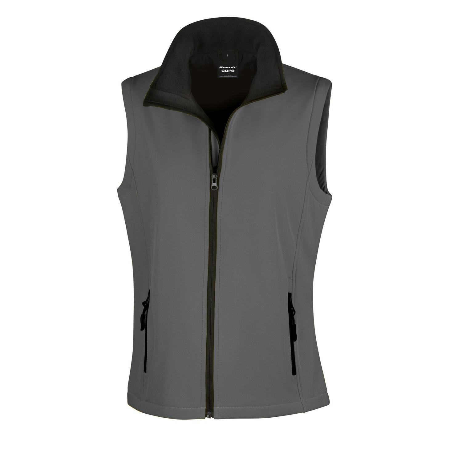 Core Giacca Senza Maniche Softshell Donna Result Carbone/Nero 2/3