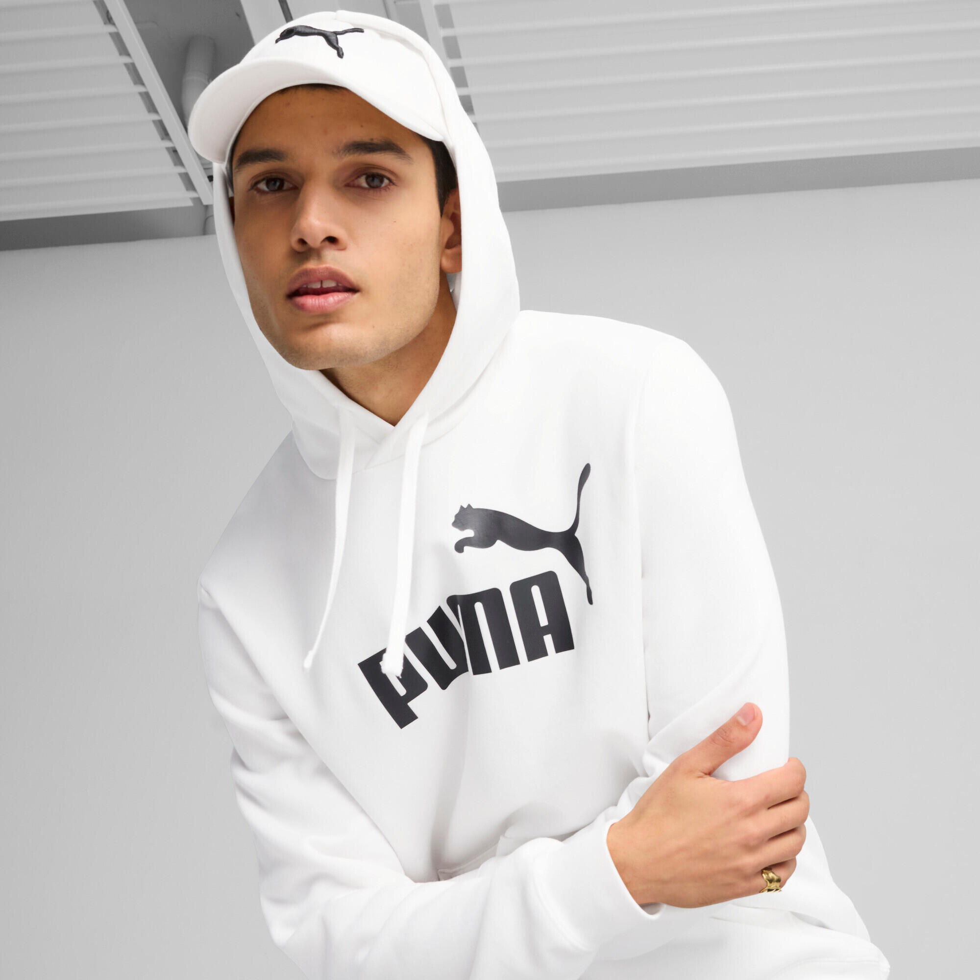 Felpa con cappuccio Essentials con logo N. 1 da uomo PUMA 7/7