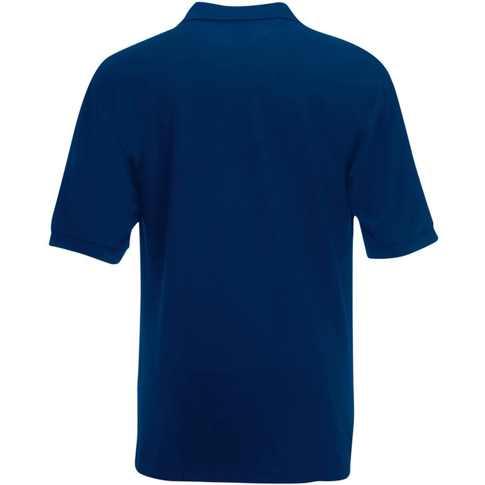 Polo Manica Corta Uomo Fruit Of The Loom Blu Navy 2/2