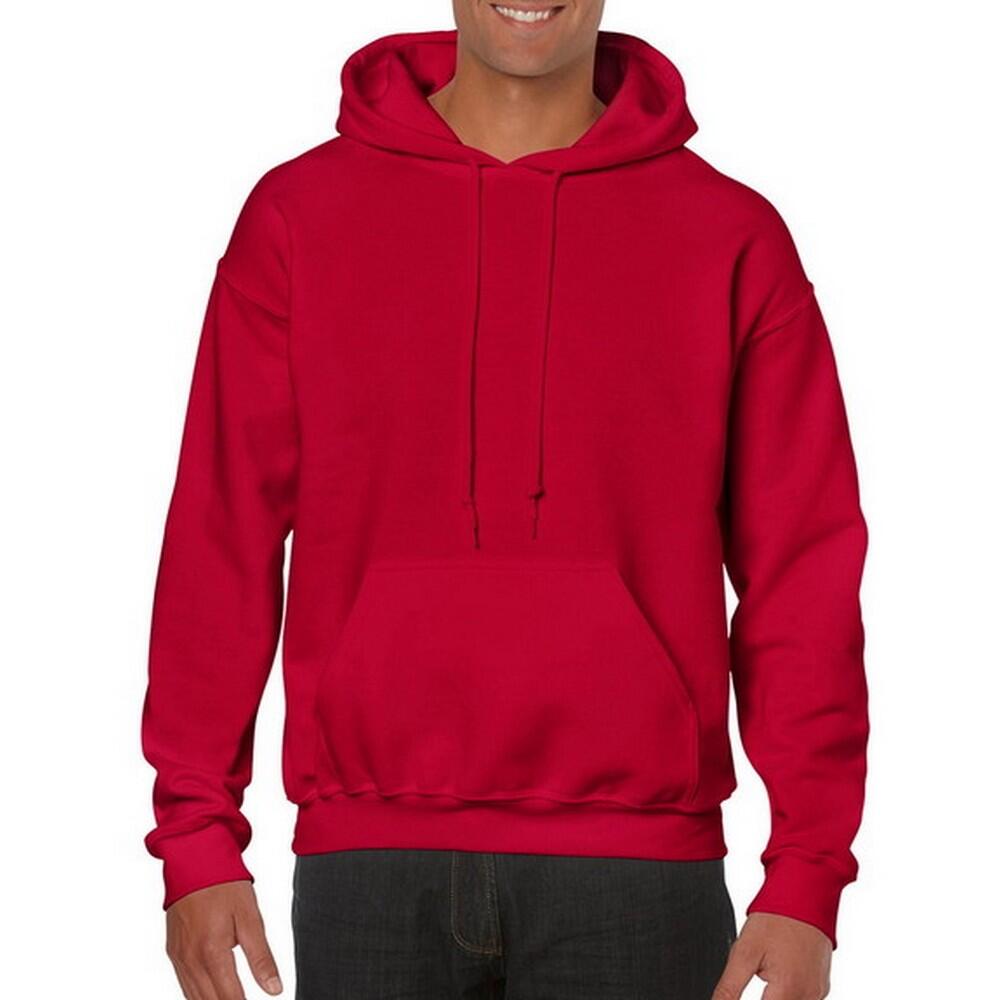 Felpa Con Cappuccio Uomo Gildan Rosso Ciliegia 3/3