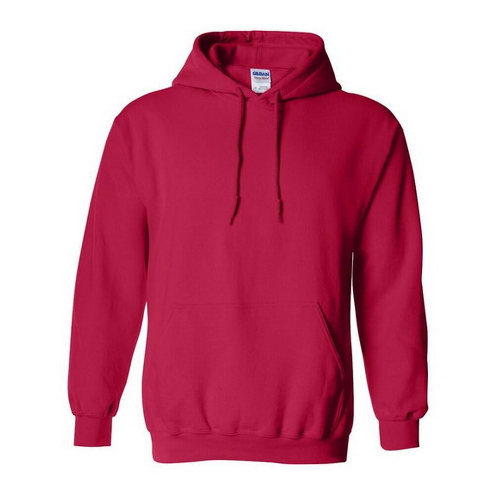 GILDAN Heavy Blend Adult Unisex Hooded Sweatshirt / Hoodie (Cherry Red)