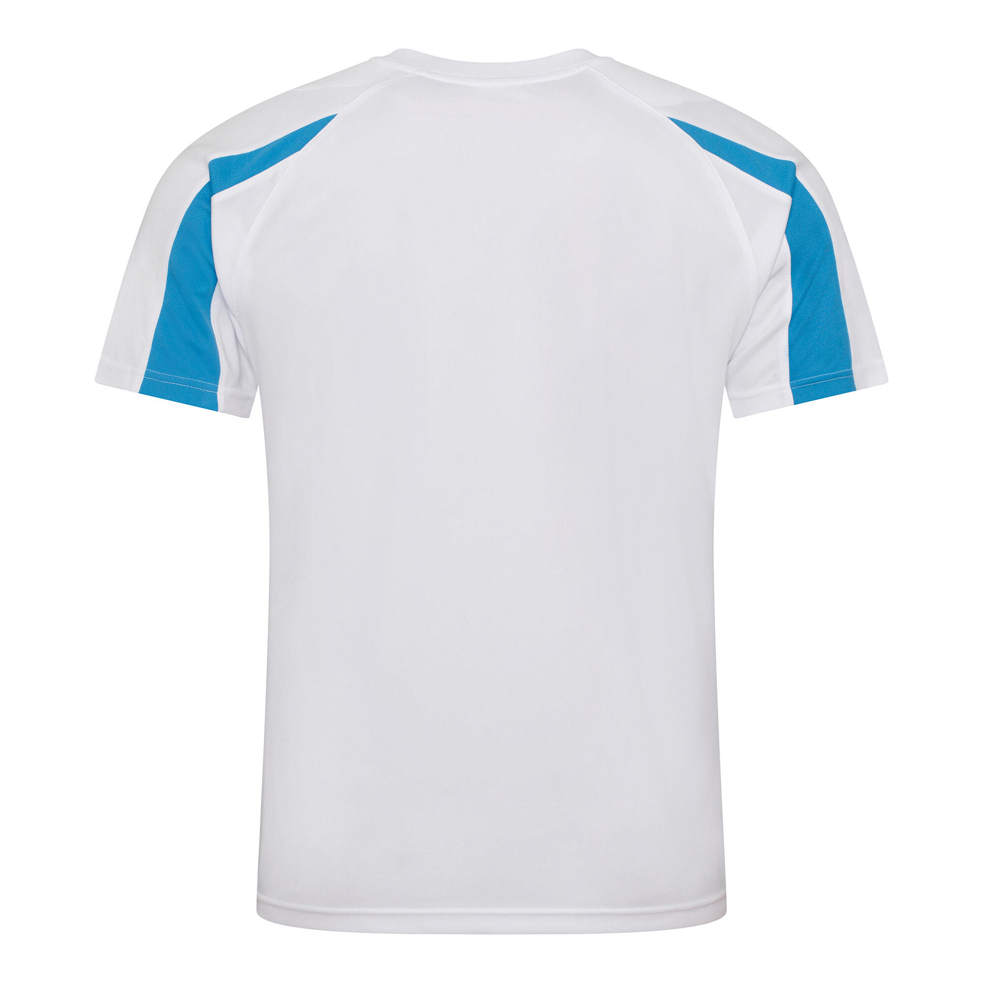Sport TShirt Cool Contrast Herren Schneeweiß/Saphirblau 2/2