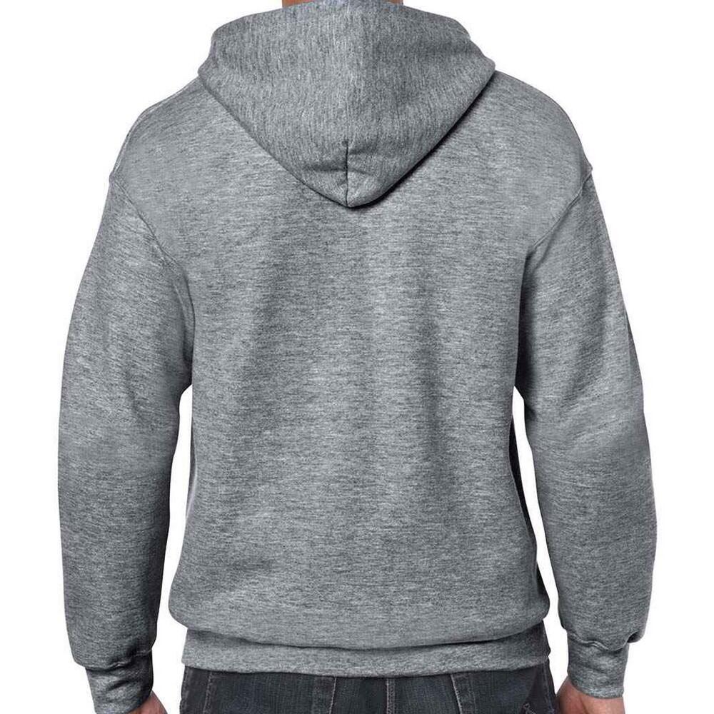 Felpa Con Cappuccio E Zip Intera Uomo Gildan Erica Grafite 2/3