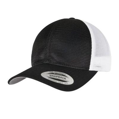 360 tweekleurige omnimesh cap (zwart/wit)