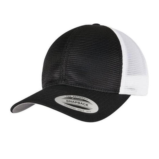 Casquette Motif/style Deux Tons (Noir / Blanc)