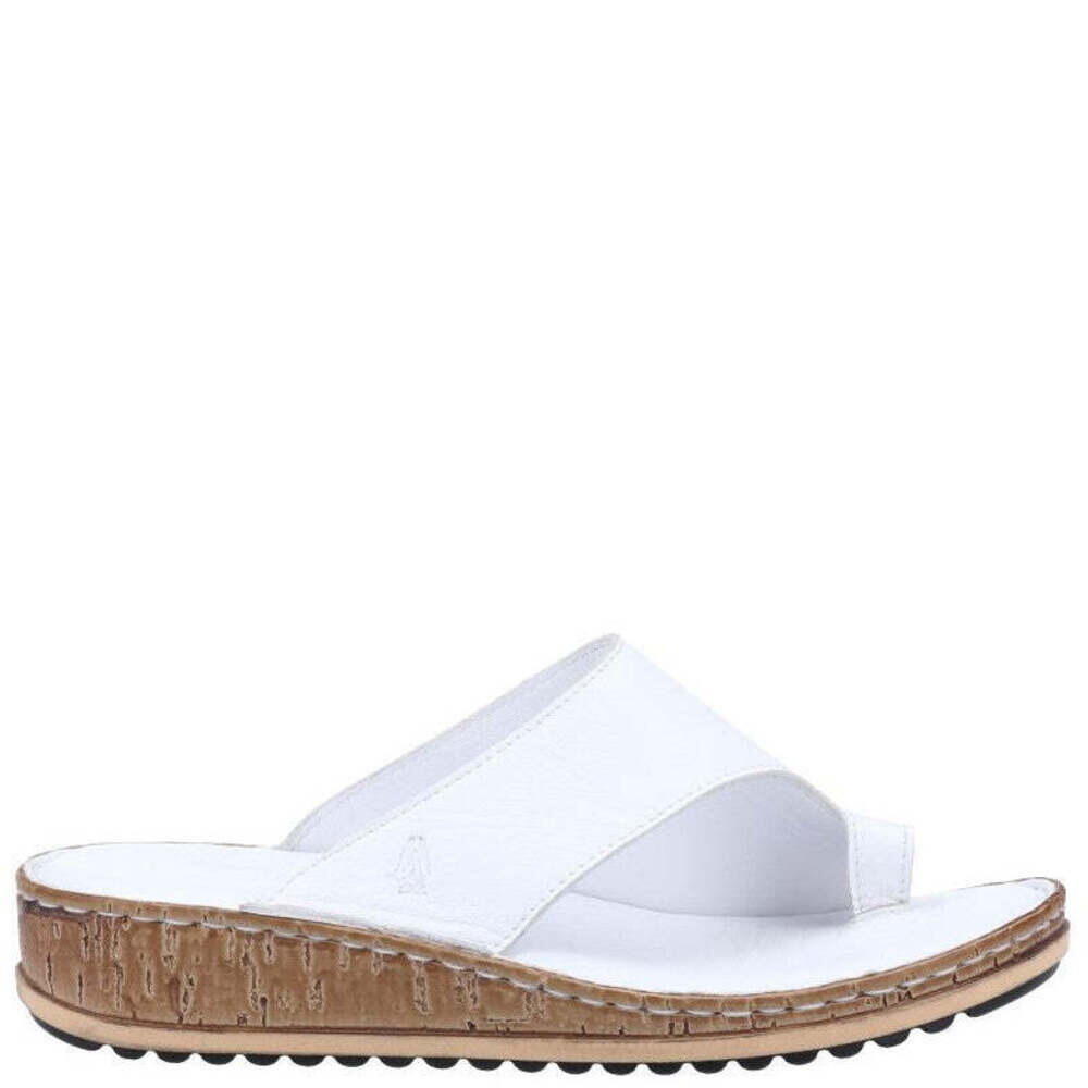 Sandalen "Elissa", Wildleder Damen Weiß/Cremefarbe 3/4