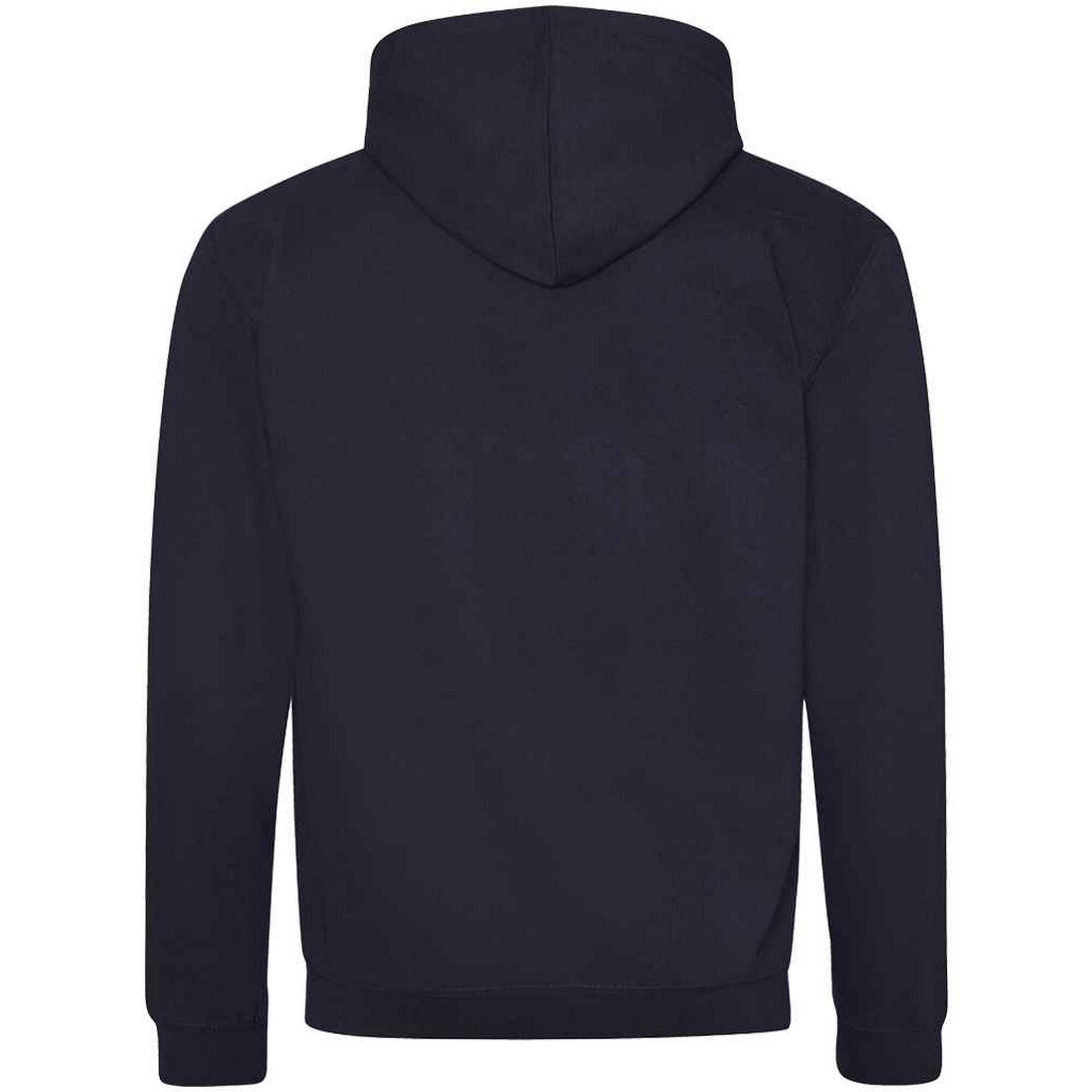Felpa Con Cappuccio E Zip Intera Uomo Awdis Varsity Nuova Marina Francese 2/2