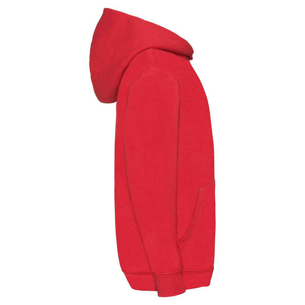Felpa Con Cappuccio Bambini Fruit Of The Loom Classic Rosso 3/3