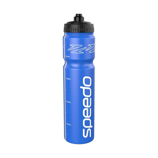 Wasserflasche, Logo, 1000ml Damen und Herren Blau/Weiß