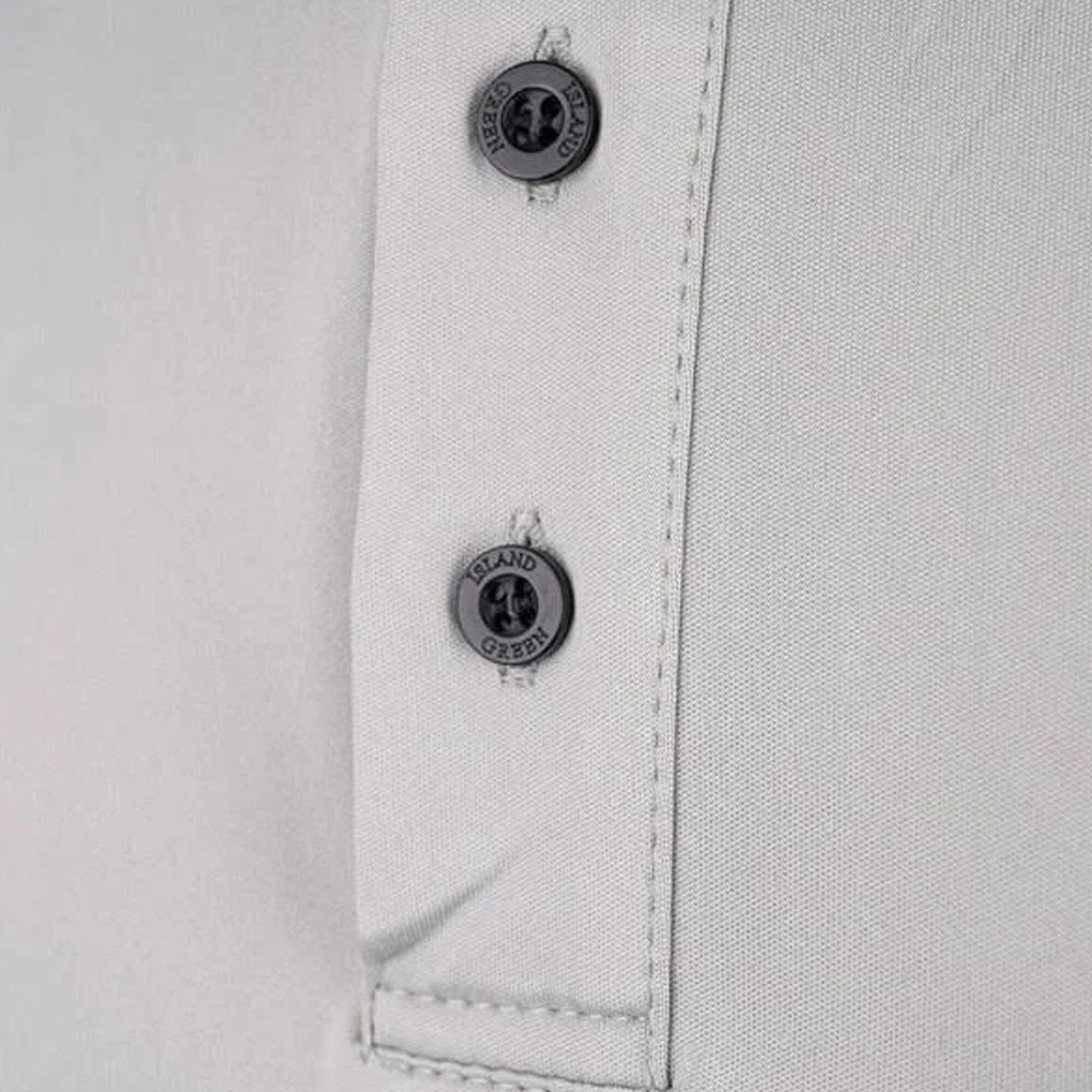 Poloshirt Abgesteppt für Emblem Herren Schlachtschiff Grau 3/4