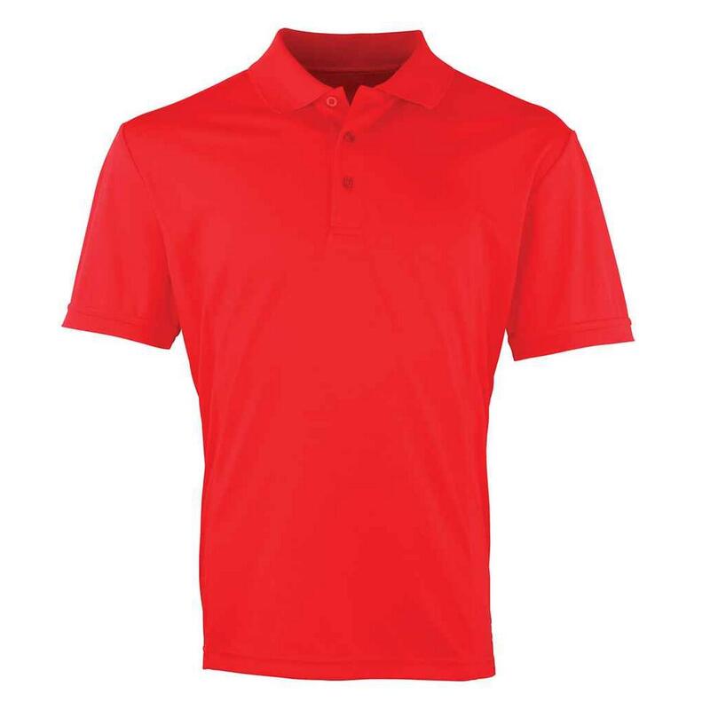 Polo COOLCHECKER Homme (Rouge Clair)