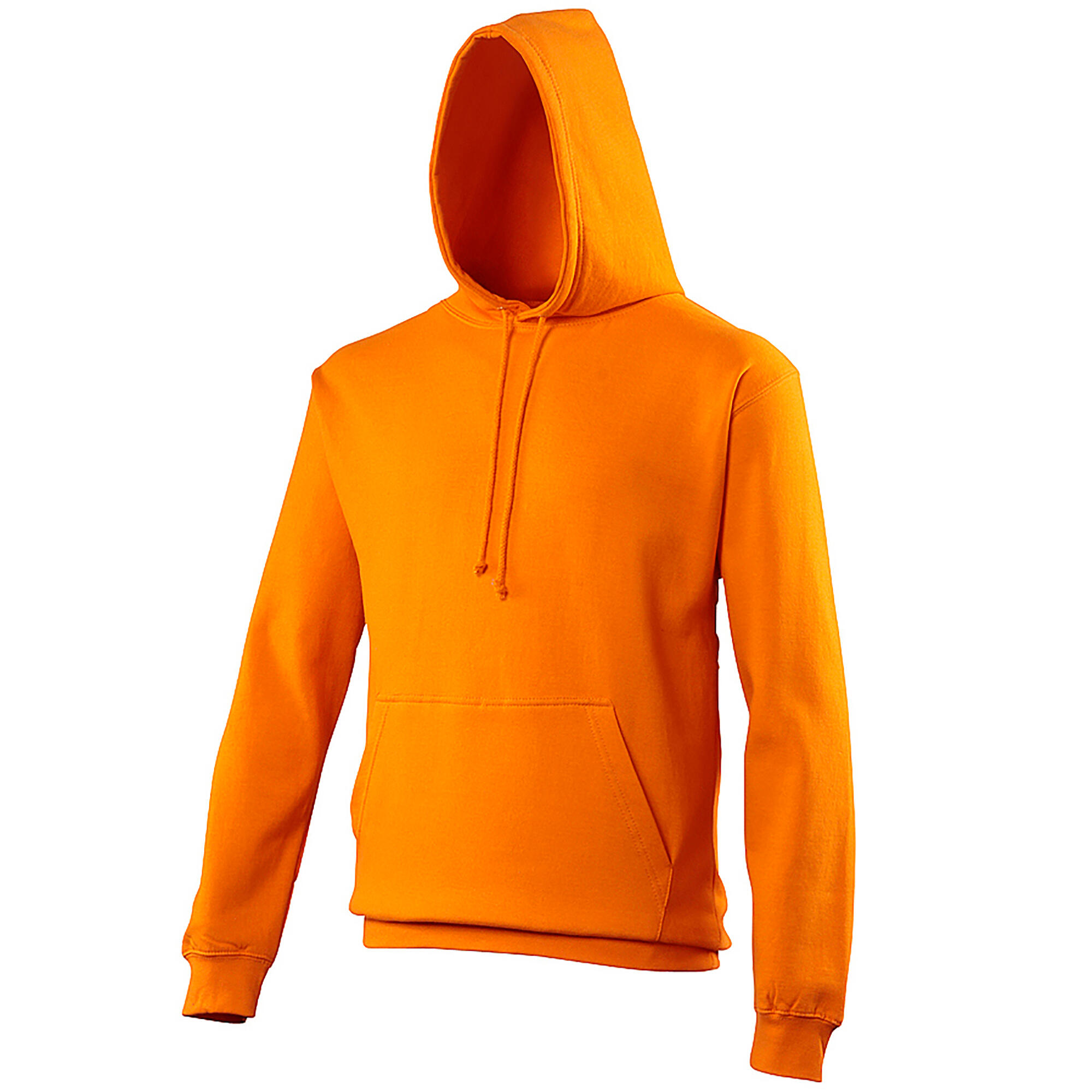 AWDIS Unisex College Hooded Sweatshirt / Hoodie (Orange Crush)