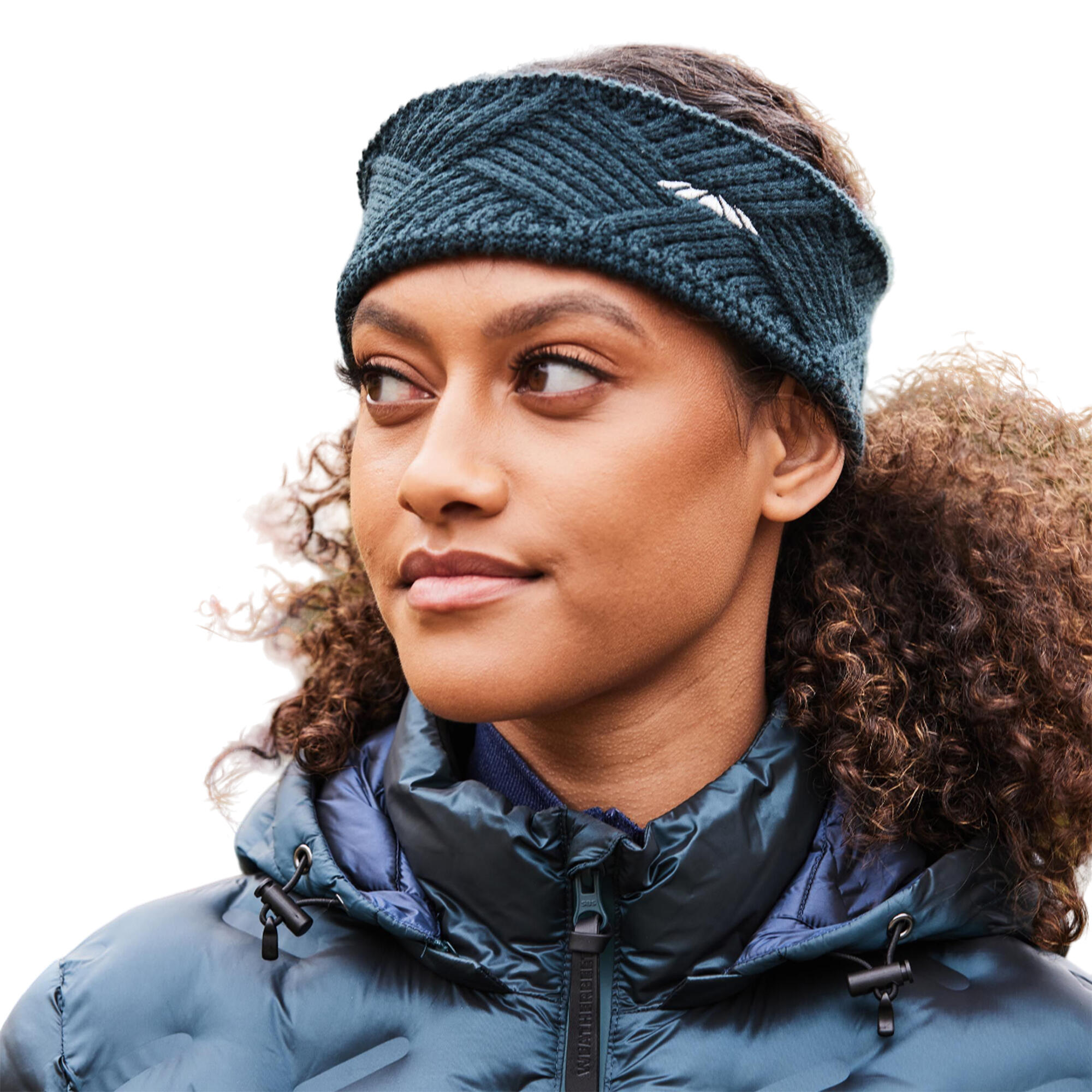 Logo Rib Knit Headband (Pine) 2/2