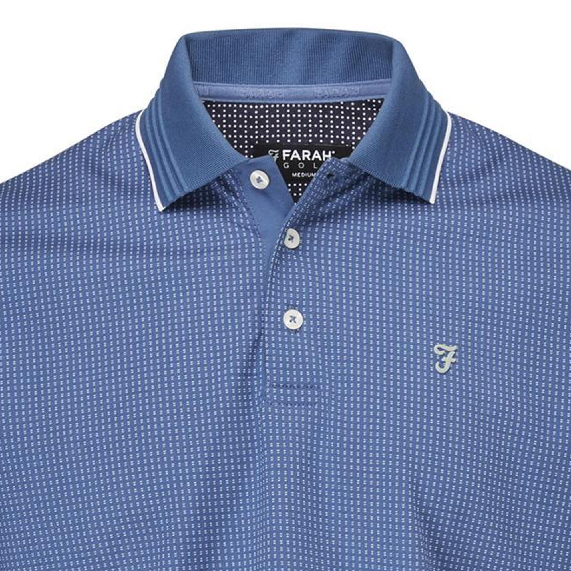 Polo FERRIS Homme (Bleu Pâle / Blanc) 3/4