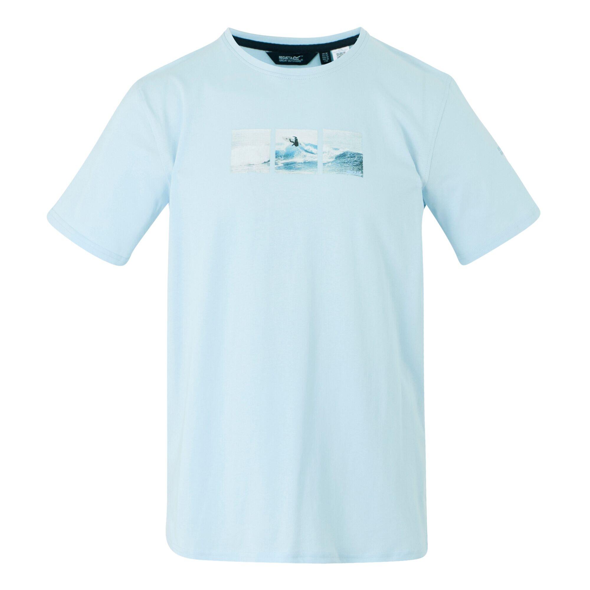 T-shirt Męski Z Deską Surfingową Cline IX