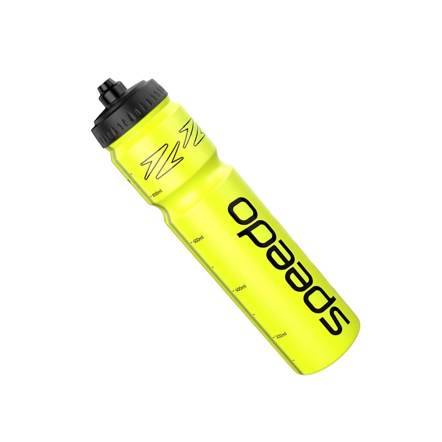 Wasserflasche, Logo, 1000ml Damen und Herren Gelb/Weiß 2/4