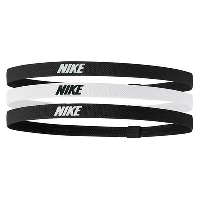 Fascia Per Capelli Elasticizzato Misura Confezione 3 Nike 2.0 Nero Bianco