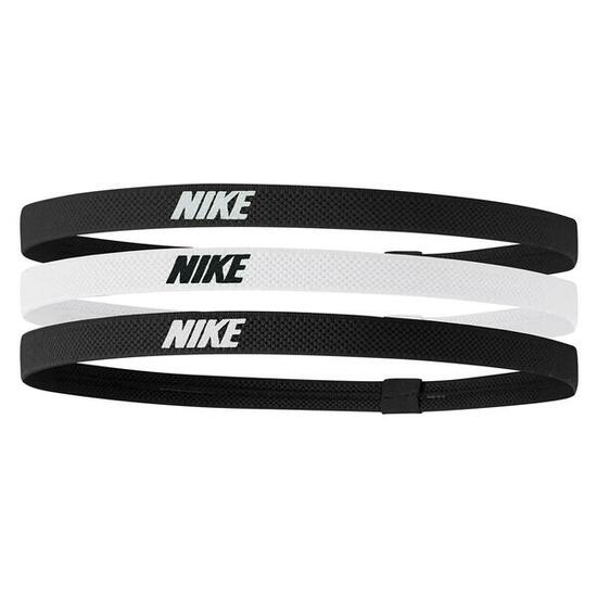 Fascia Per Capelli Elasticizzato Misura Confezione 3 Nike 2.0 Nero Bianco