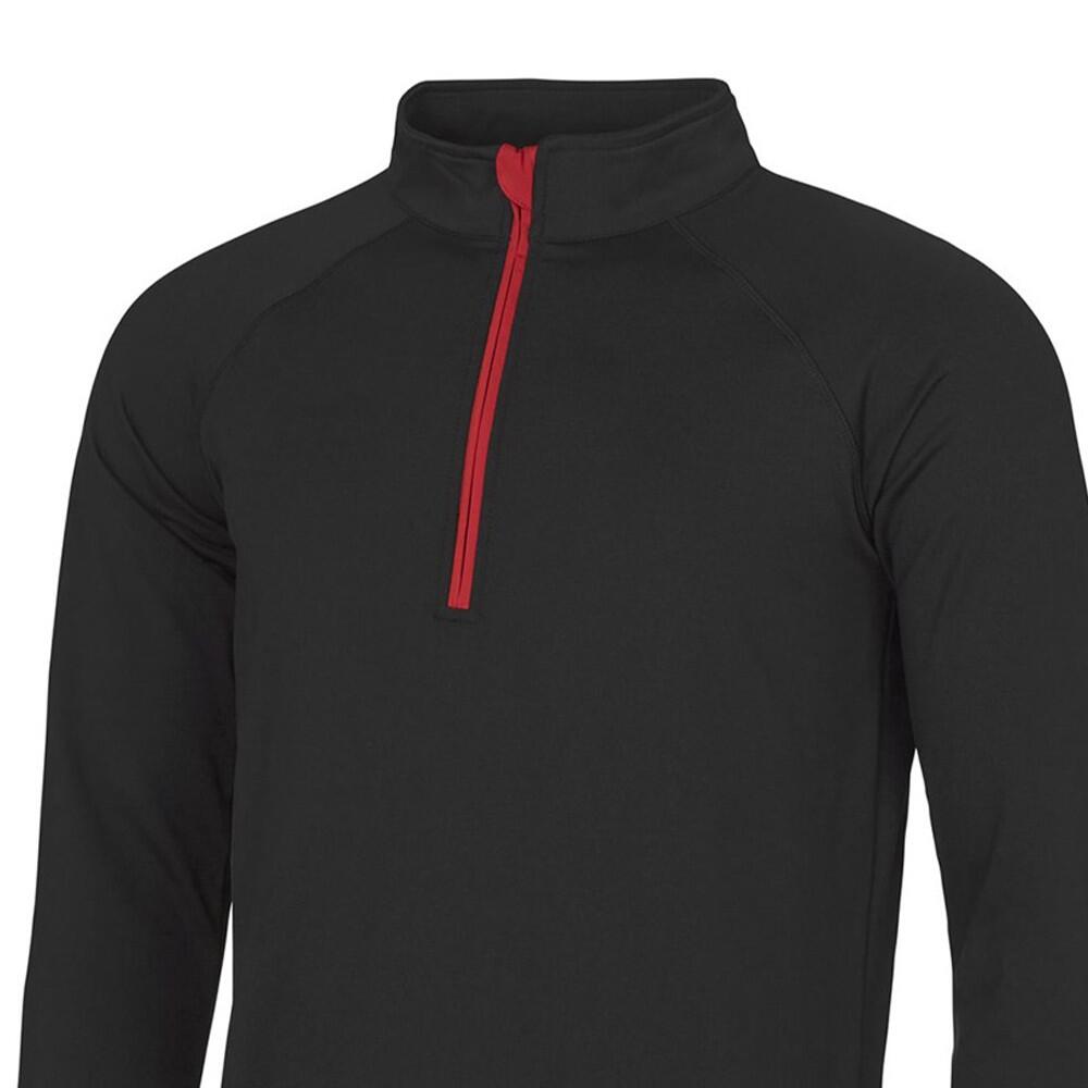 Jersey Lisos para Hombre Negro Azabache, Rojo Fuego 2/2