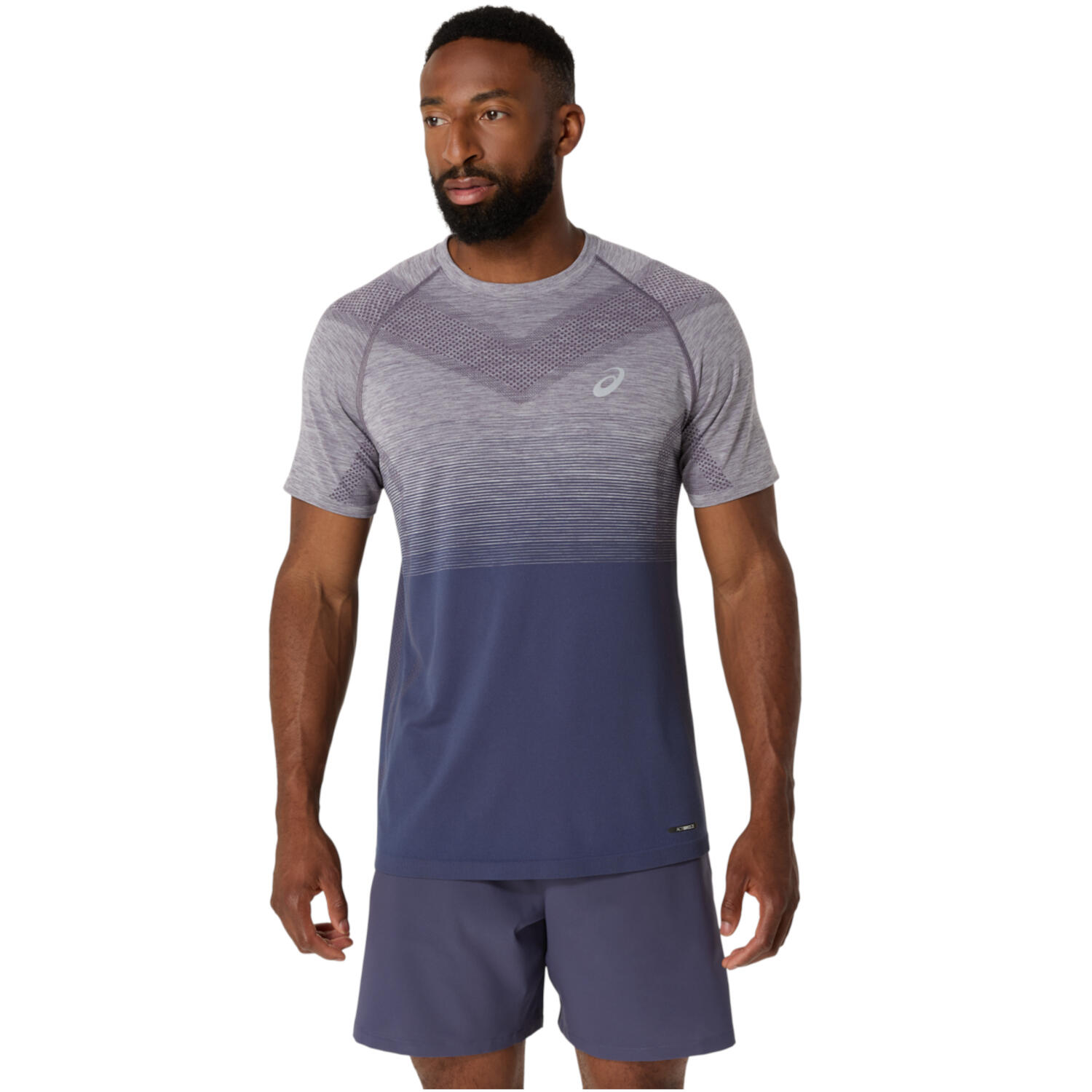 ASICS Camiseta Asics Seamless SS Top Lavanda Cinza Azul Índigo