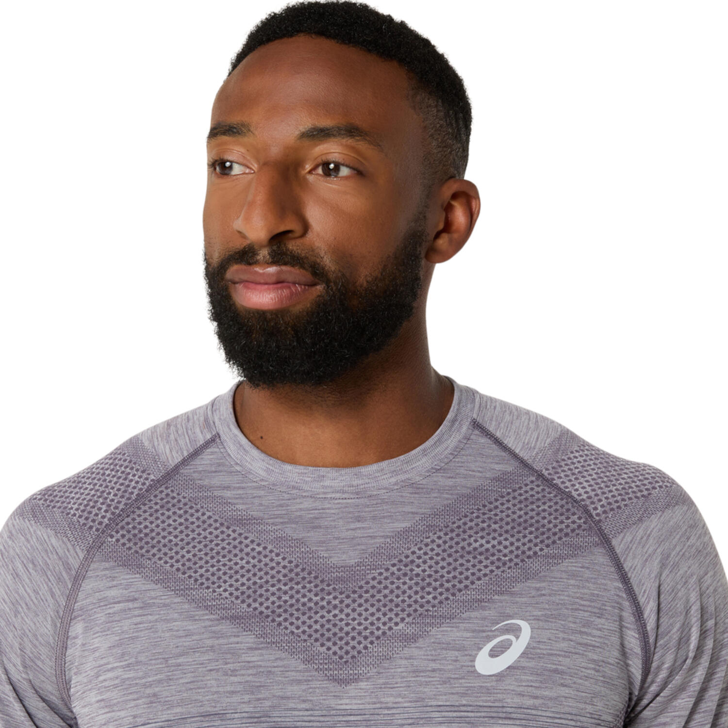 Camiseta Asics Seamless SS Top Lavanda Cinza Azul Índigo 4/5