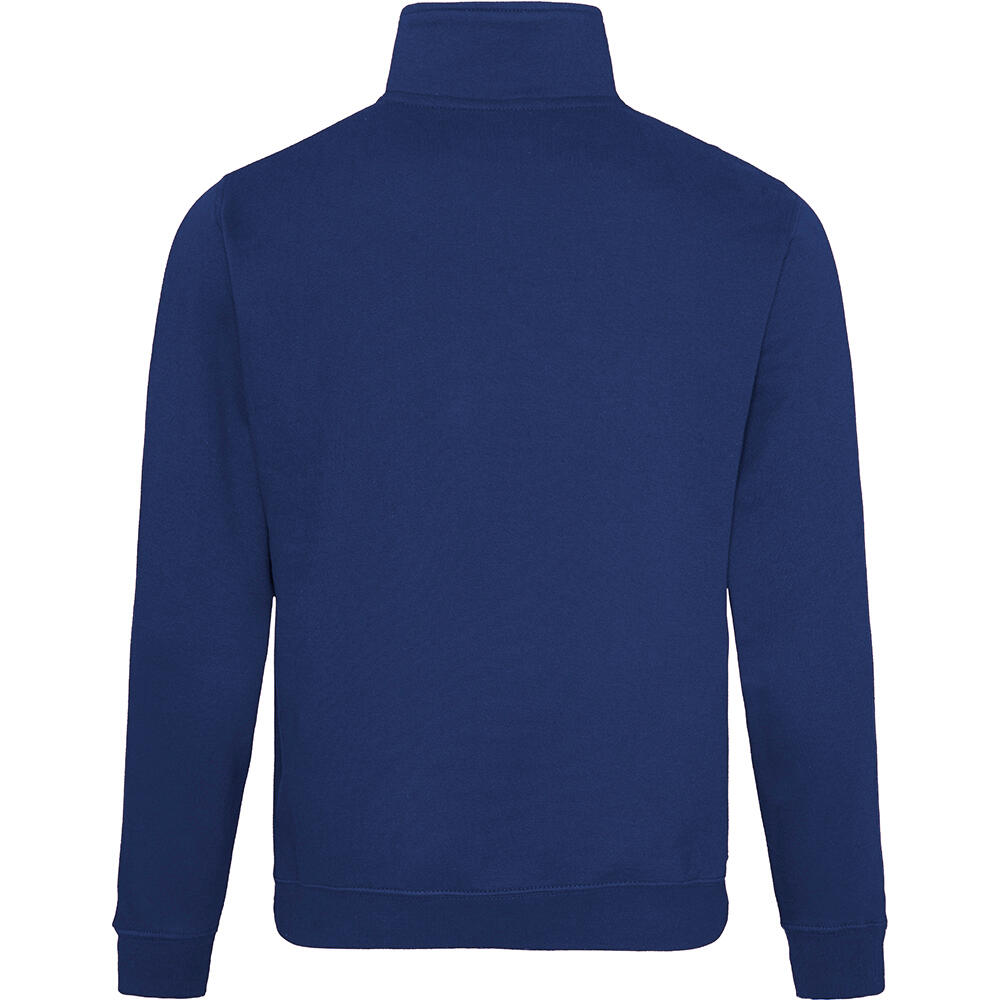 Sweatshirt Pullover mit Reißverschluss am Kragen Herren Marineblau 2/2