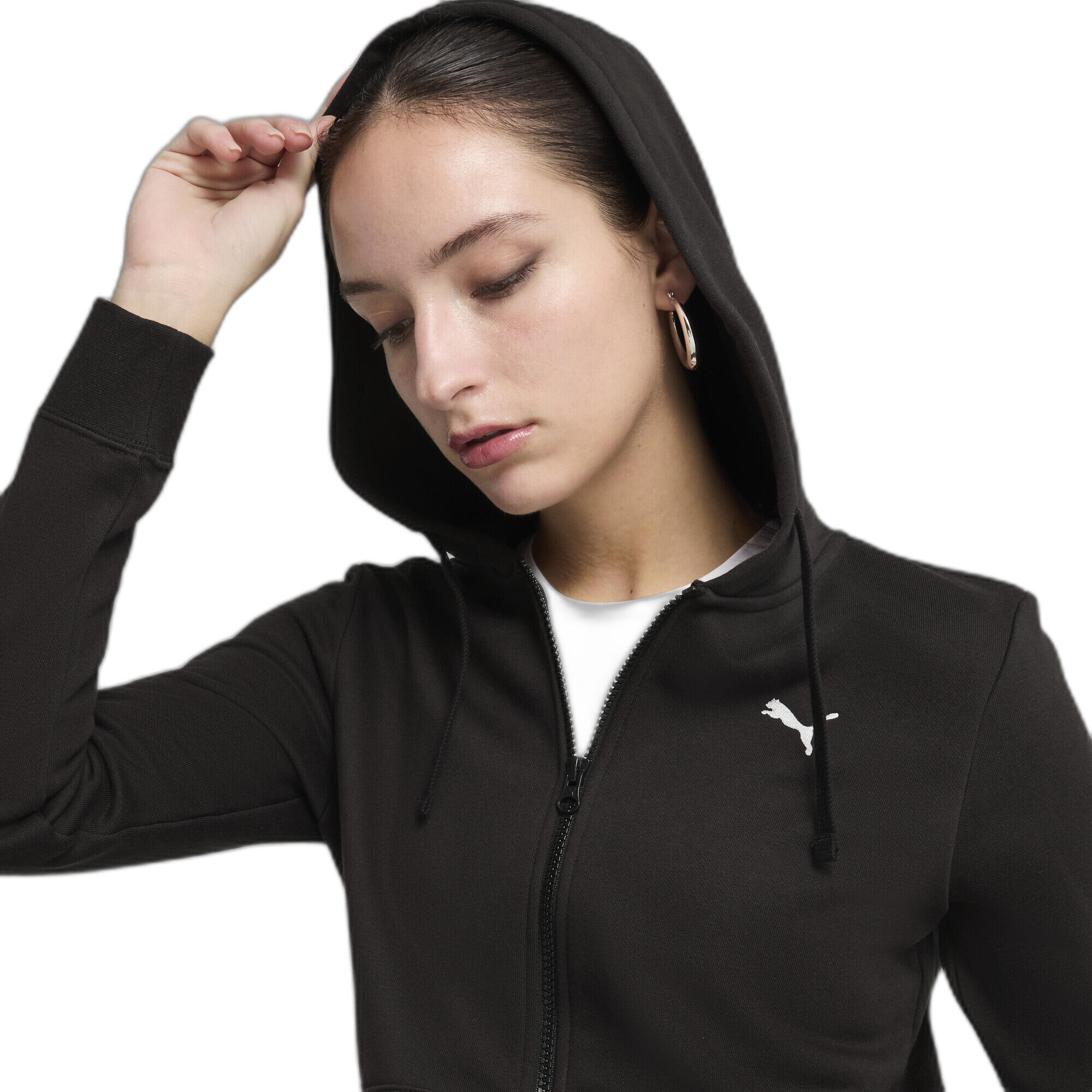Felpa con cappuccio da donna Puma Essential Fleece 6/7
