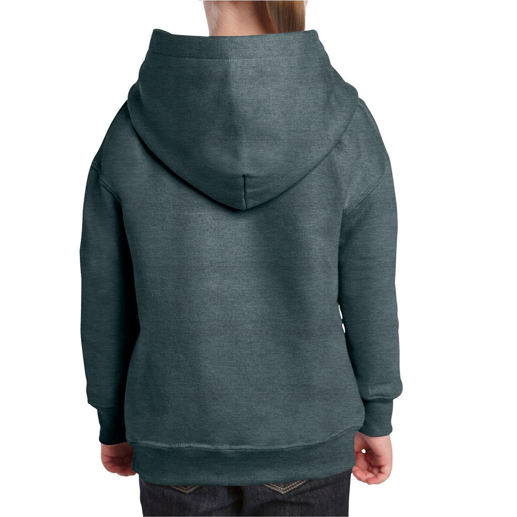 Sweatshirt mit Kapuze für Kinder Grau meliert 2/3