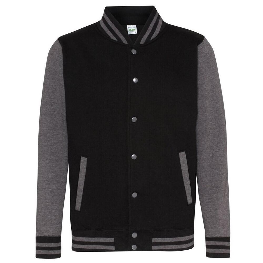Varsity Giubbotto Unisex Awdis Nero/Carbone 2/2
