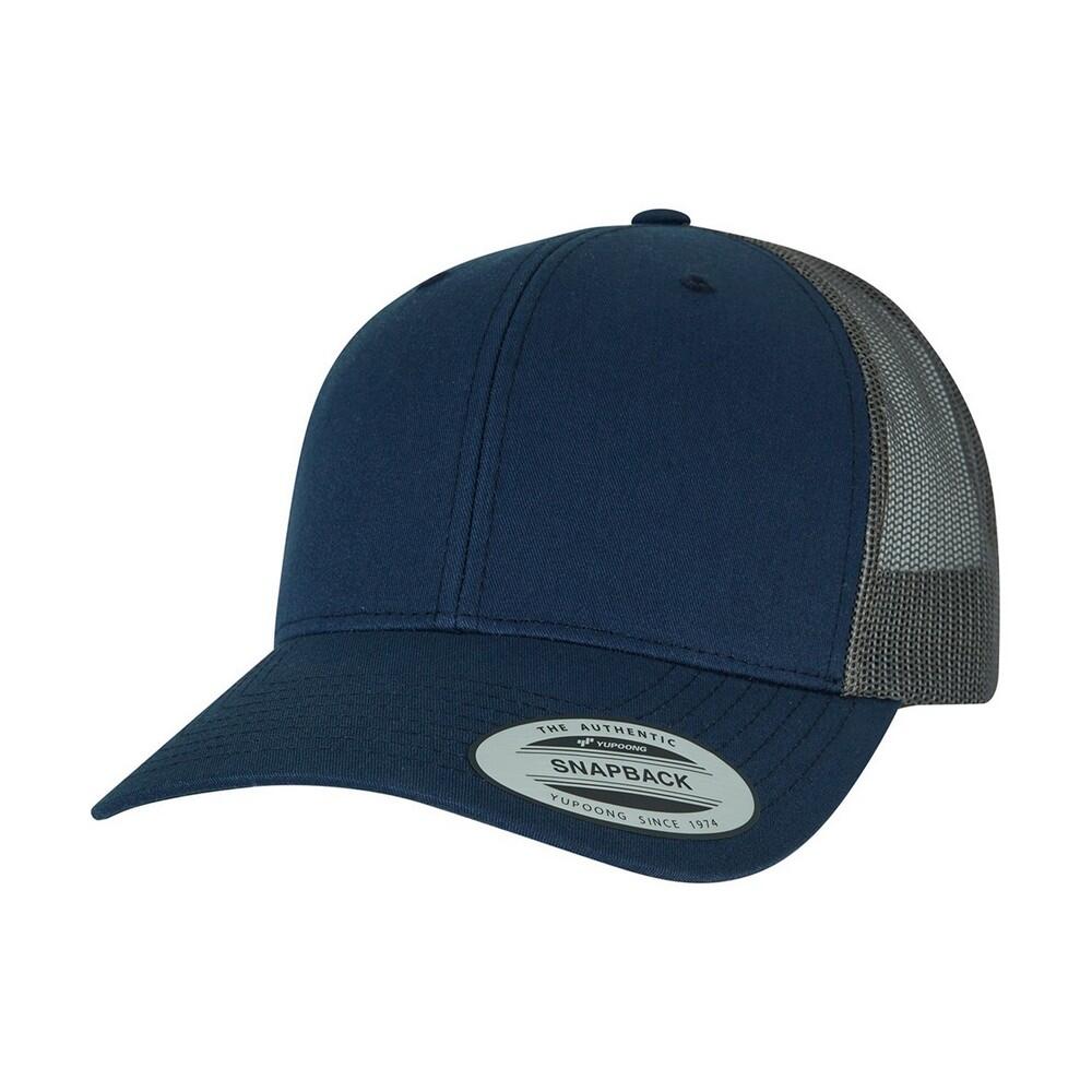 Casquette Trucker RETRO Adulte (Bleu Marine / Marron Grisâtre) 2/2