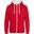 Veste À Capuche VARSITY Homme (Rouge Feu / Blanc)