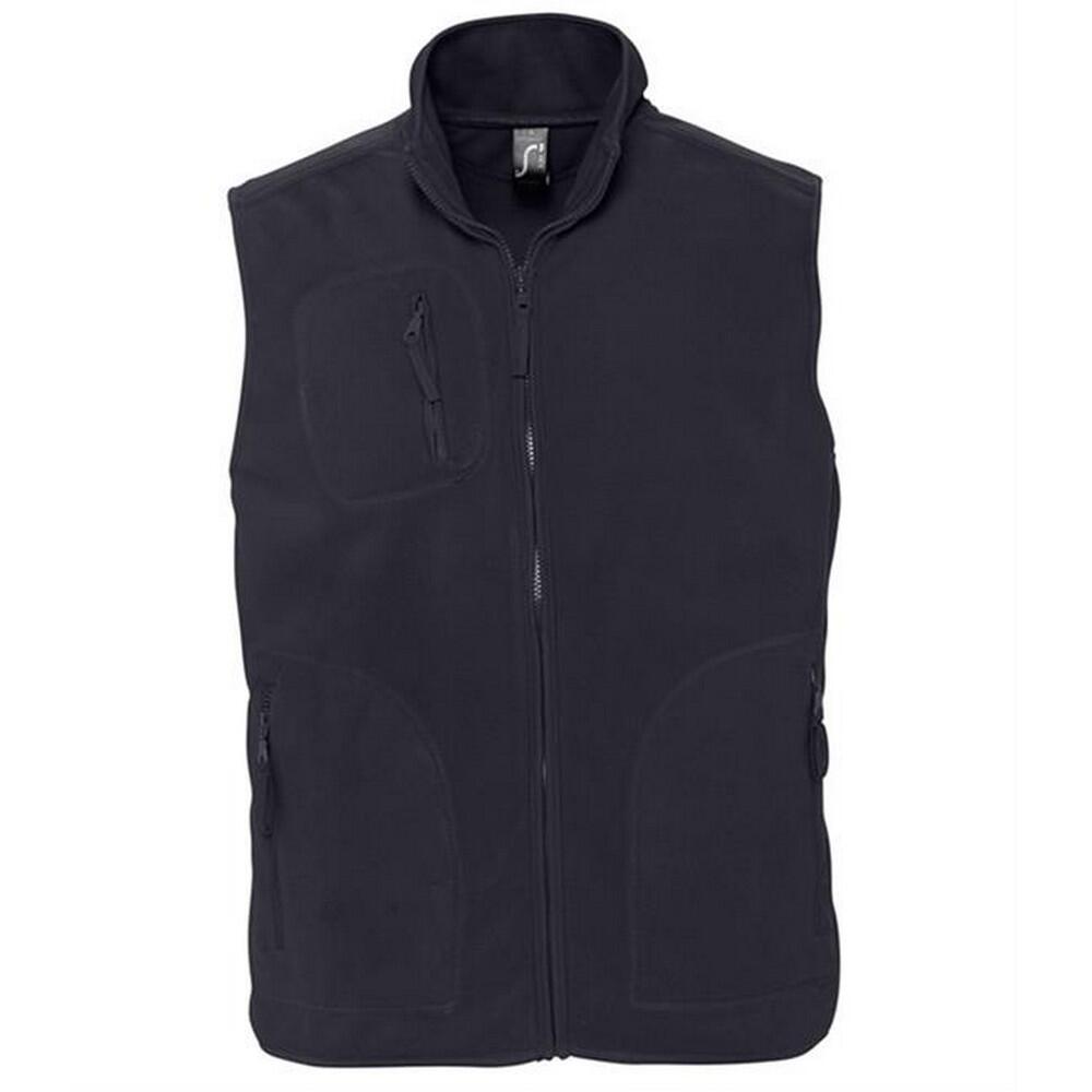 Unisex Adult Norway Fleece Gilet (Charcoal Grey Solid)