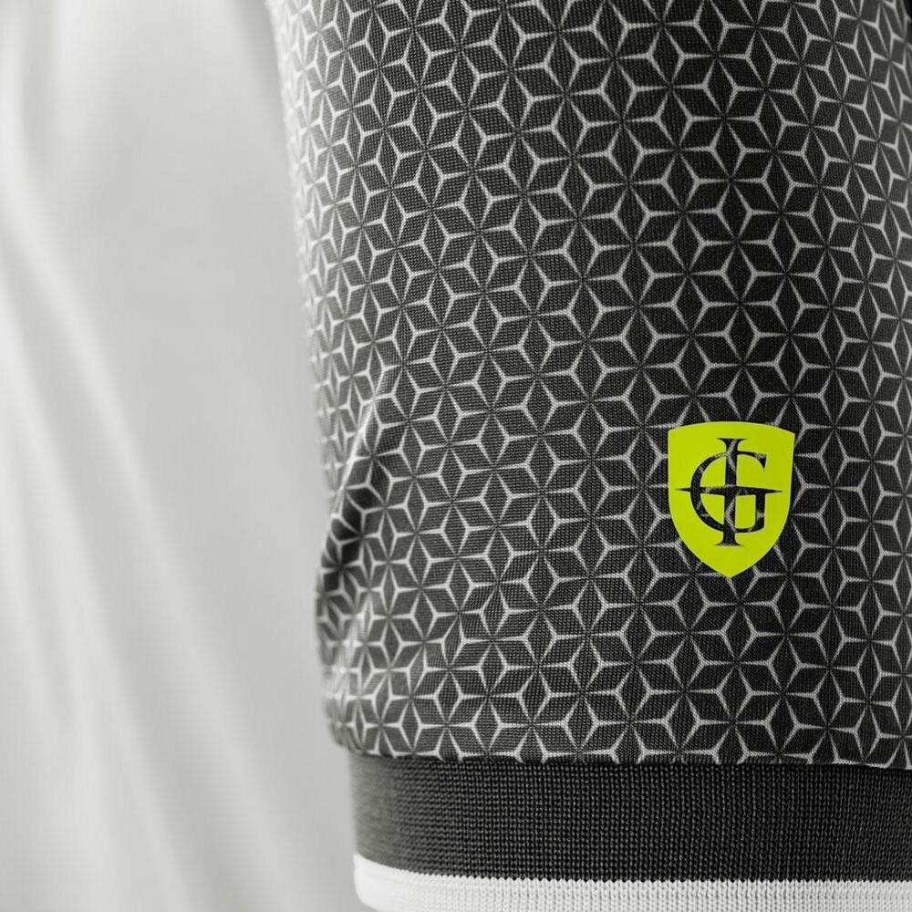 Poloshirt für Emblem Herren Silbergrau/Holzkohle 3/4
