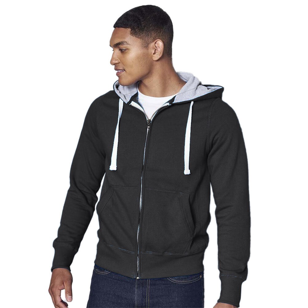 Chunky Premium Heavyweight Hooded Sweatshirt / Hoodie / Zoodie (Jet Black (Grey 2/2