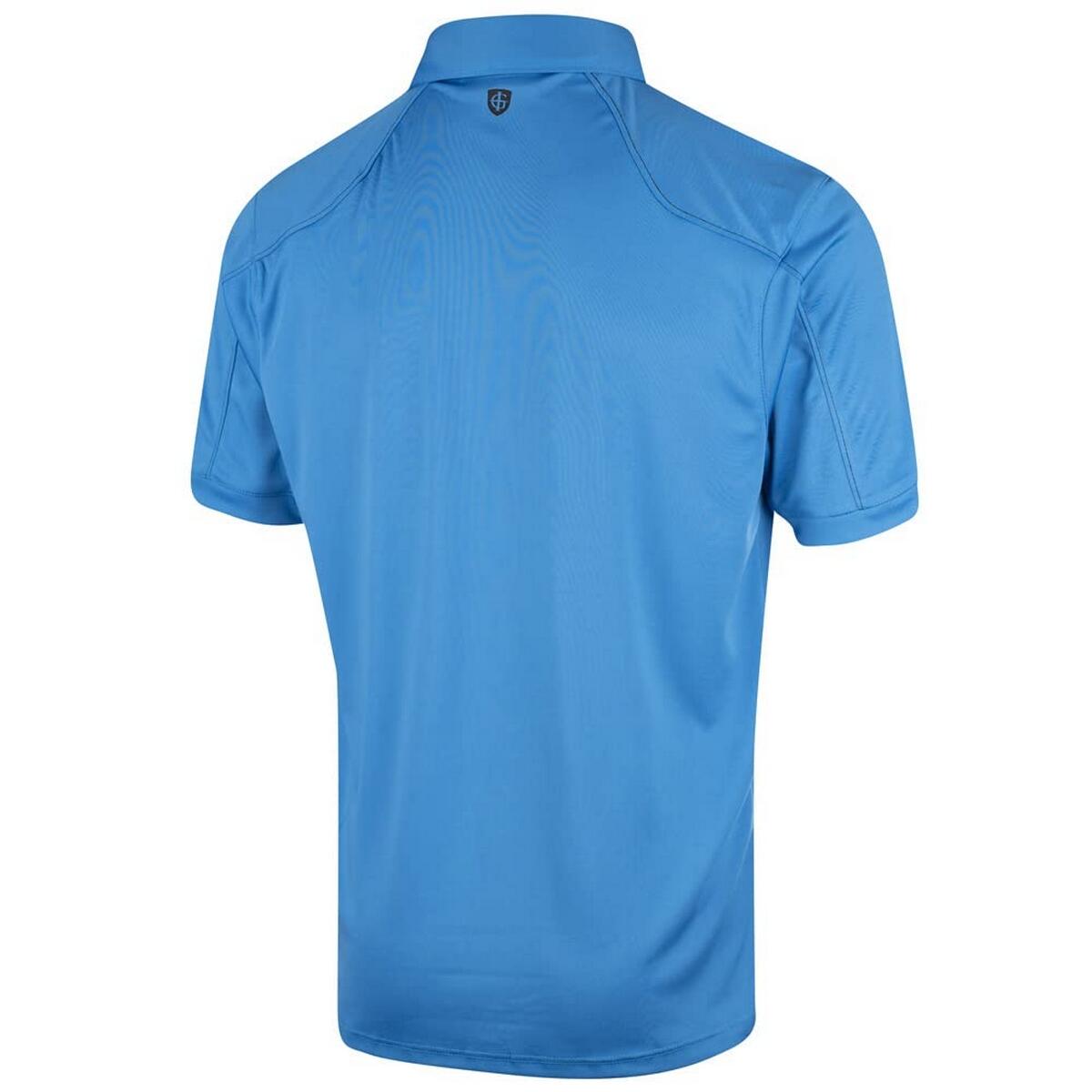 Poloshirt Abgesteppt für Emblem Herren Himmelsblau 2/4