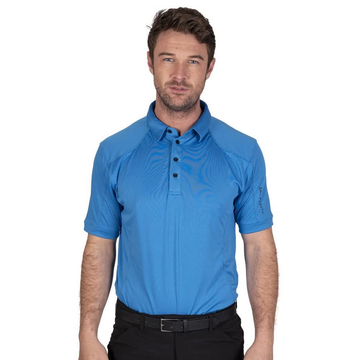 Poloshirt Abgesteppt für Emblem Herren Himmelsblau 4/4
