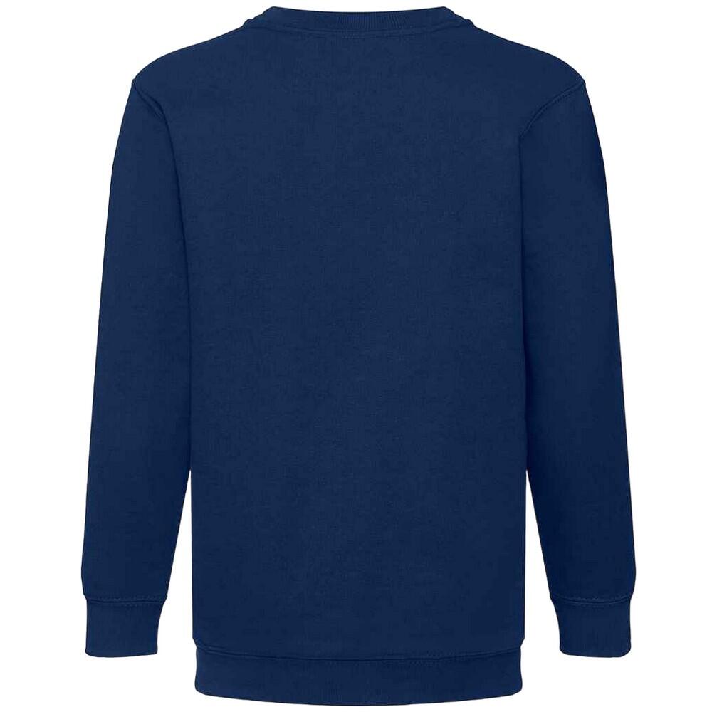 Kinder Klassik Drop Schulter Sweatshirt Mädchen Marineblau 2/3