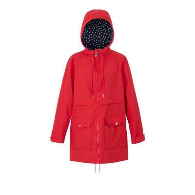 Dames navaeh waterdichte jas (rood met een hoog risico)