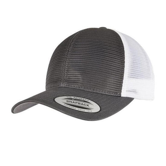 Casquette Motif/style Deux Tons (Charbon / Blanc)